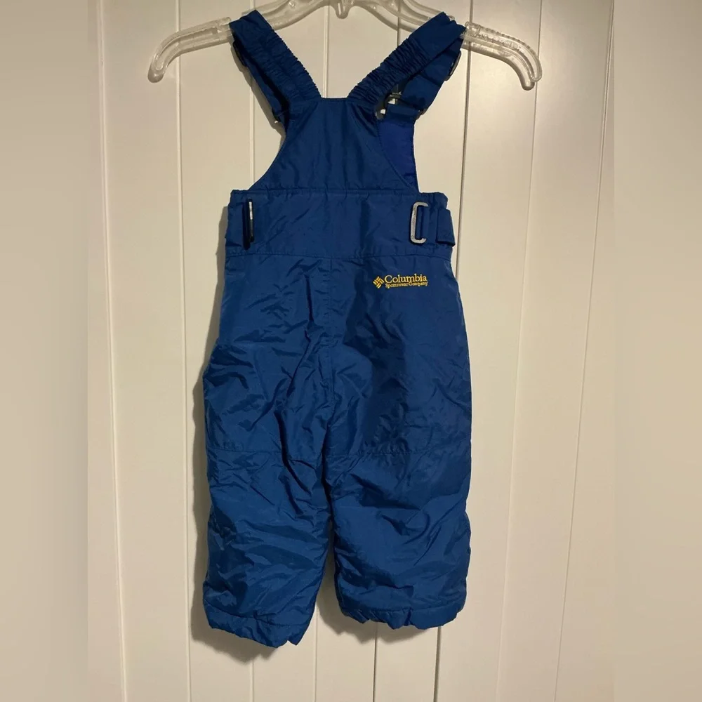 Columbia Toddler 2T Blue Snow Bib Pants Waterproof Insulated Winter Overalls - Picture 2 of 8
